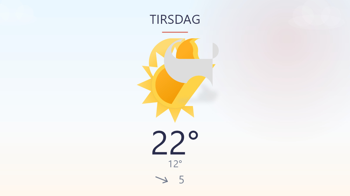Sol og kølig kant på dagen