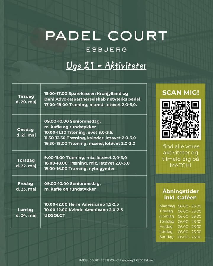 Nye medlemmer og spændende aktiviteter hos Padel Court Esbjerg