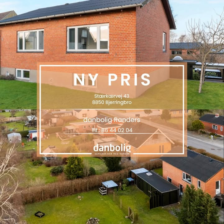 Danbolig Randers annoncerer ny pris på charmerende villa i Bjerringbro