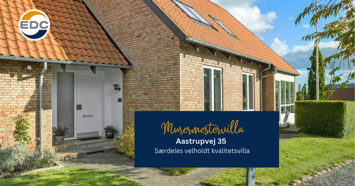Murermestervilla i høj kvalitet til salg hos EDC Filtenborg