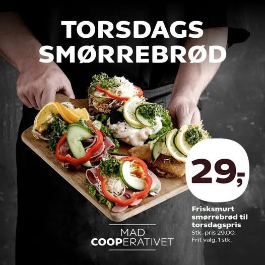 SuperBrugsen Vamdrup har torsdags smørrebrød fra kl. 10 til 16