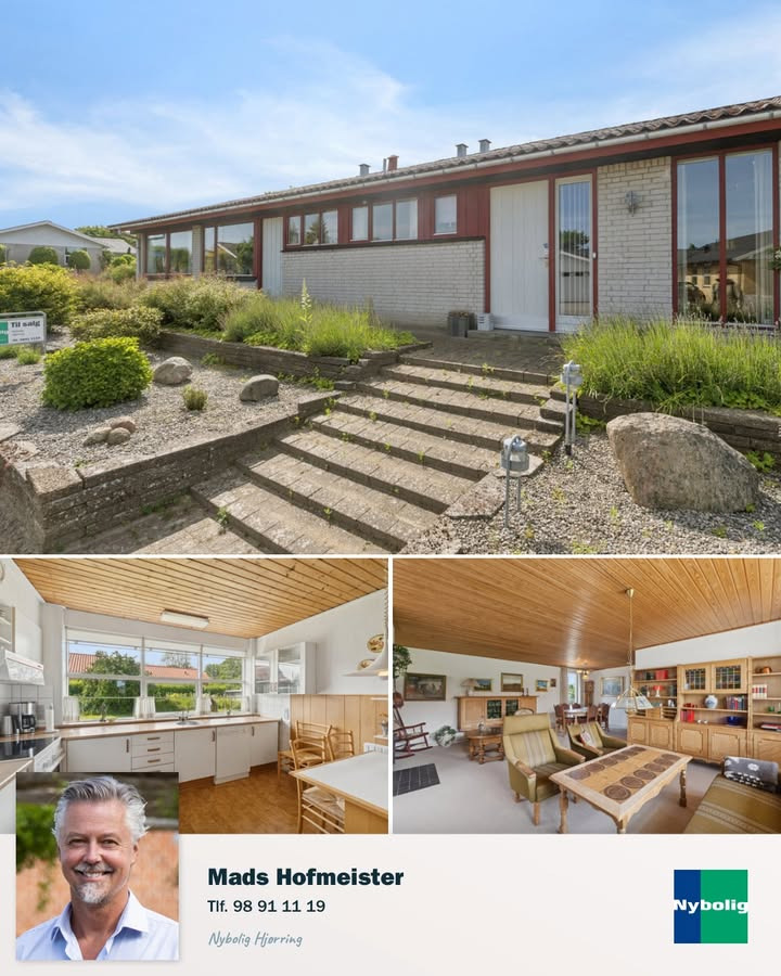 Nybolig Hjørring fremviser harmonisk villa på Skuldsvej 2 med plads til hele familien