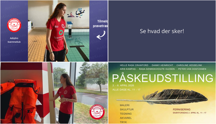 Aktiviteter i Aabybro: Svømmetræning og kunstudstilling