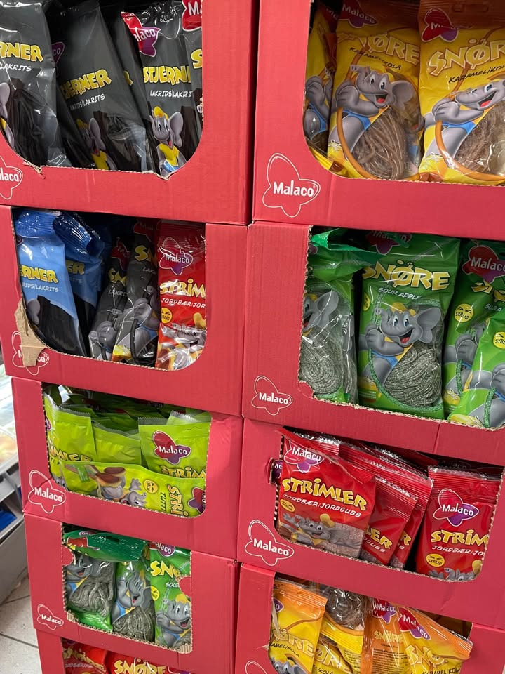 SPAR Nørrebro Hjørring tilbyder Malaco snører og stjerner til kun 10 kr.