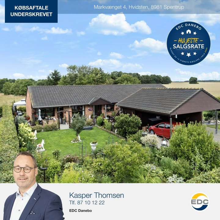 EDC DANEBO annoncerer salg af ejendom i Hvidsten