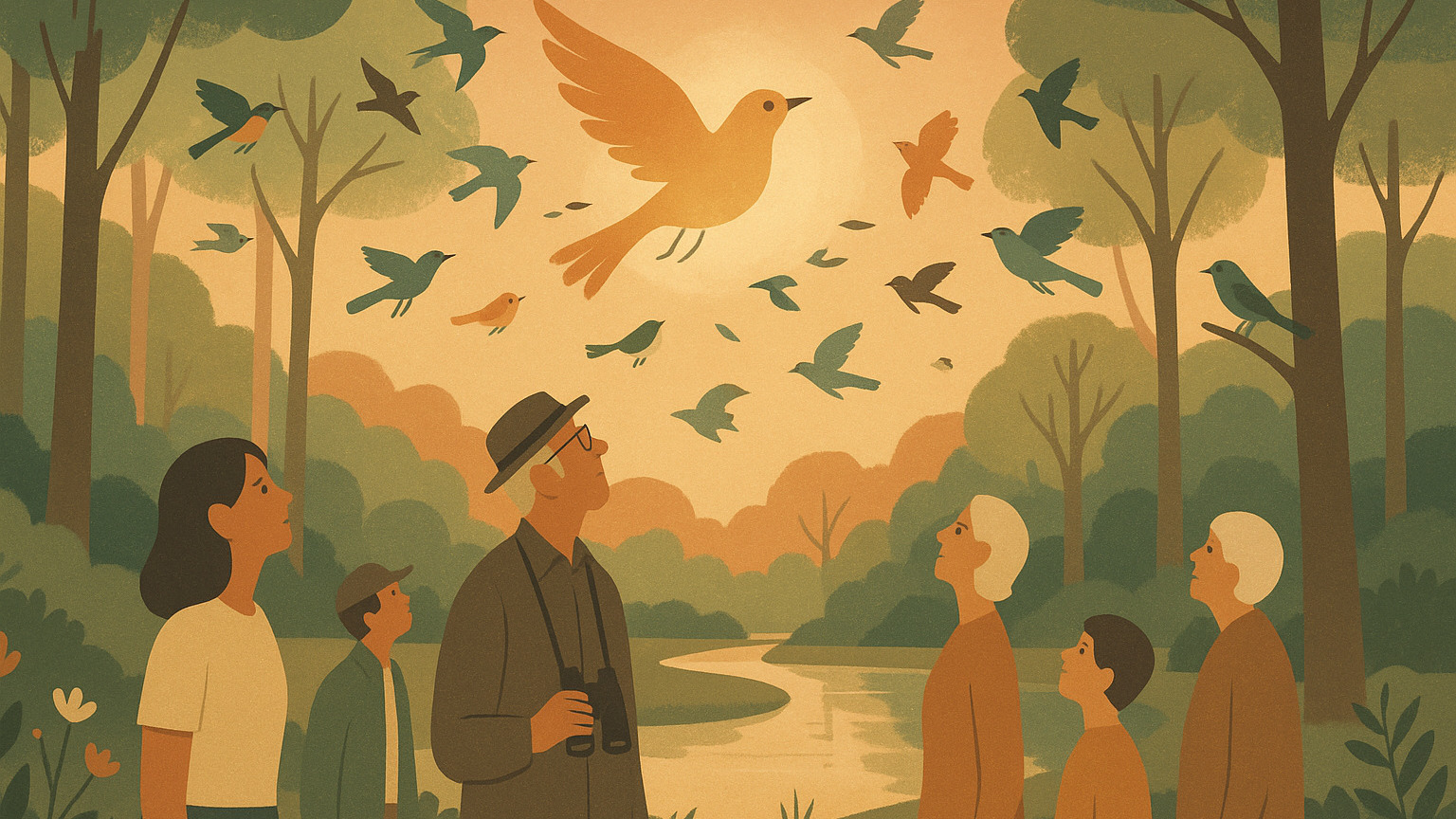 Hør fuglestemmerne i Hinnerup - Ta' med på fugletur med DOF