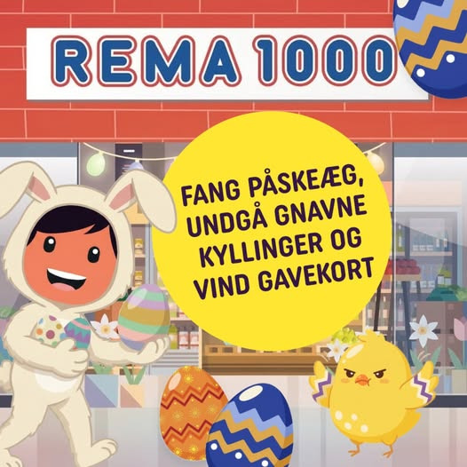 Vind gavekort i REMA 1000 Halgårdvejs påskespil