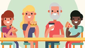 Fællesspisning og kreativ hygge i Skovlunde Kulturhus