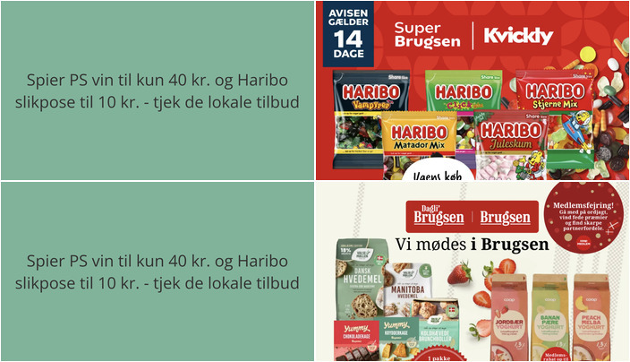 Spier PS vin til kun 40 kr. og Haribo slikpose til 10 kr. - tjek de lokale tilbud
