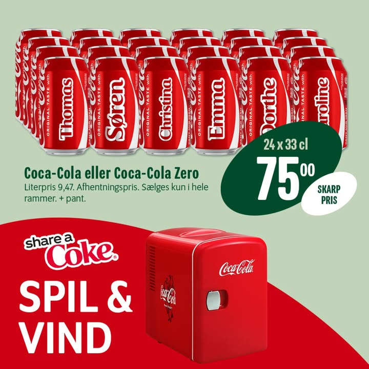 Min Købmand Nim tilbyder unik Coca-Cola-kampagne og konkurrence om minikøleskab