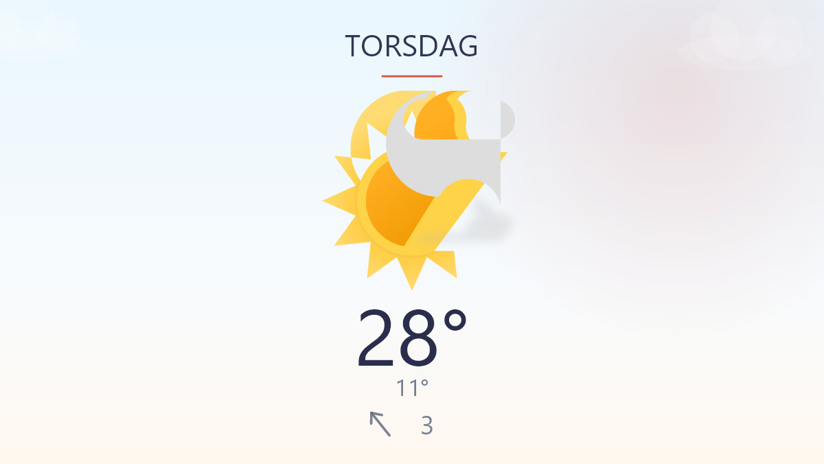 Sommeren bider fra sig i dag