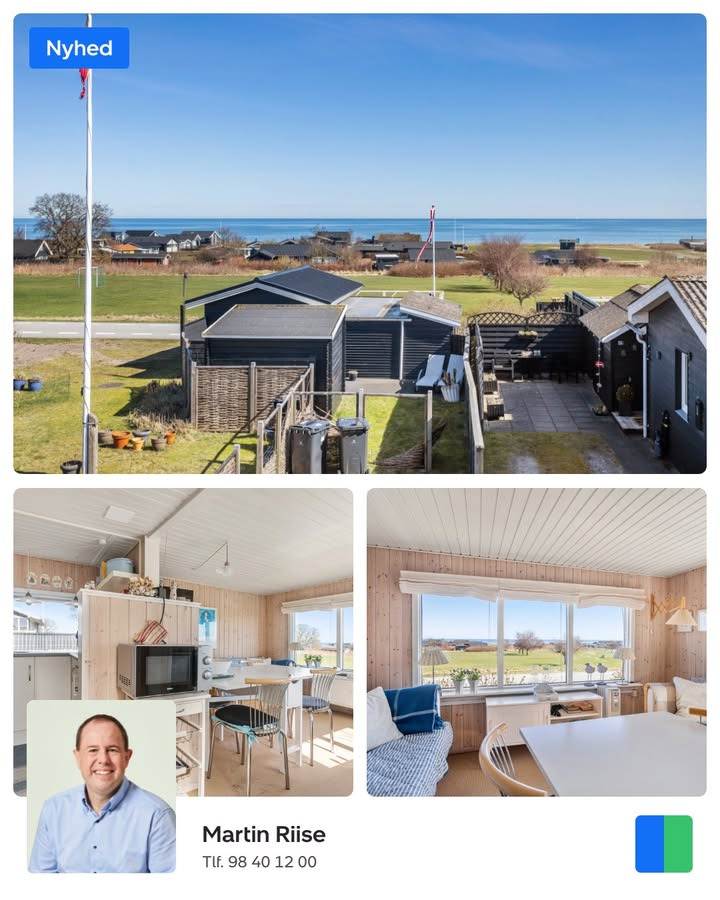 Nybolig Sæby A/S præsenterer charmerende fritidshus med havudsigt i Sæby