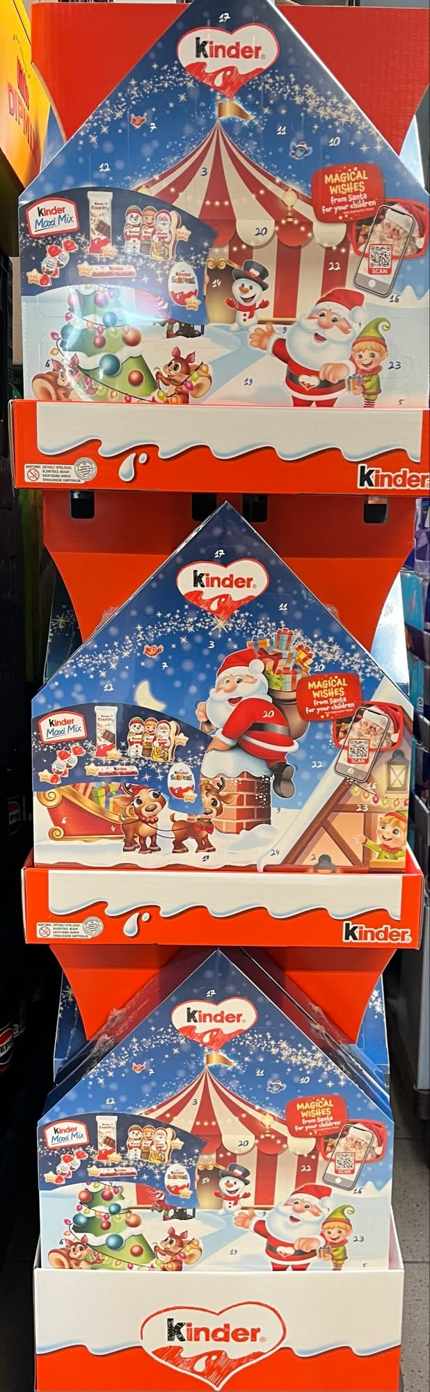 Spar Fårup tilbyder Kinder chokolade-julekalender til 119,95