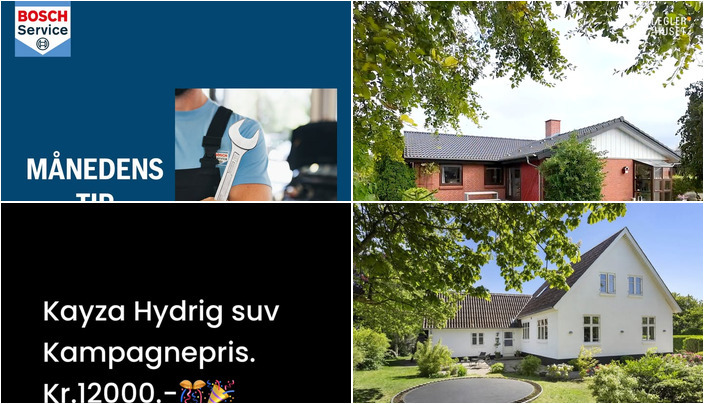 Nyt fra Sæby cykler, AUTO TEKNIK A/S, Mæglerhuset Sæby og 1 anden