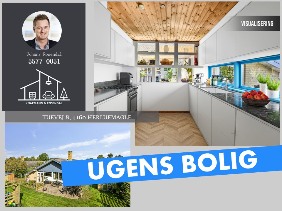Knapmann & Rosendal ApS præsenterer rummelig 1-plansvilla i Herlufmagle