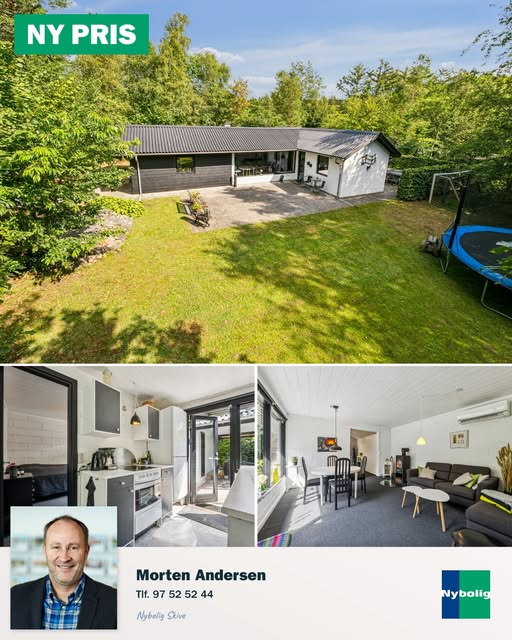 Nybolig Skive I/S præsenterer nyt prisnedsat fritidshus ved Limfjorden