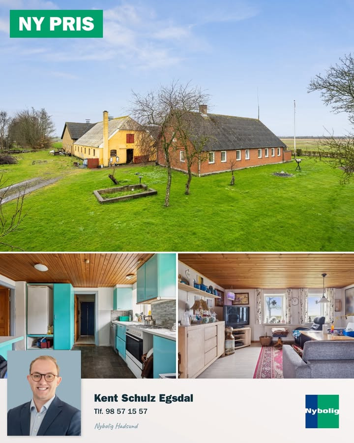 Nybolig Hadsund sænker prisen på ejendom med stort potentiale i Als