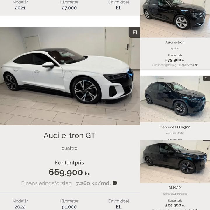 KILDE BILER fejrer Jacobs 45-års fødselsdag med en Audi e-tron GT i udstillingen