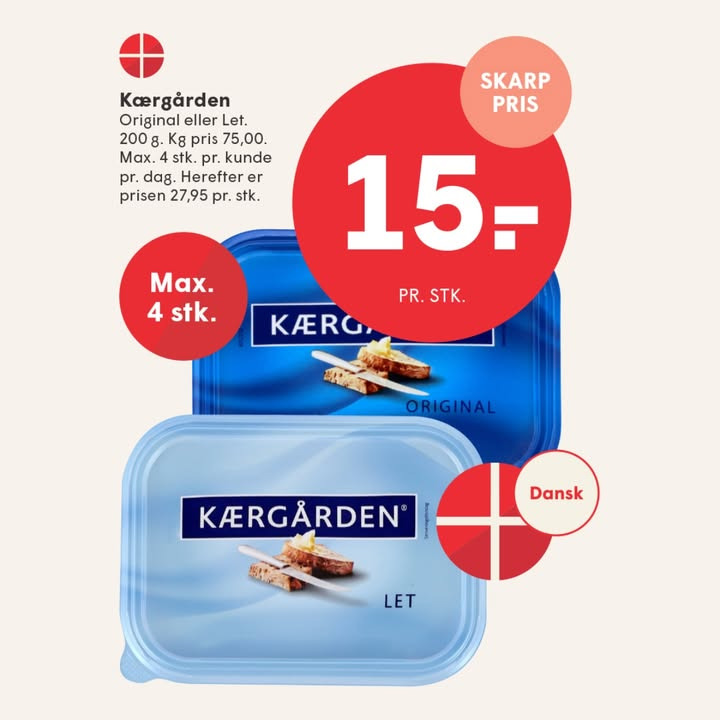 Spar Skallerup A/S minder om skarp pris på Kærgården i denne uge