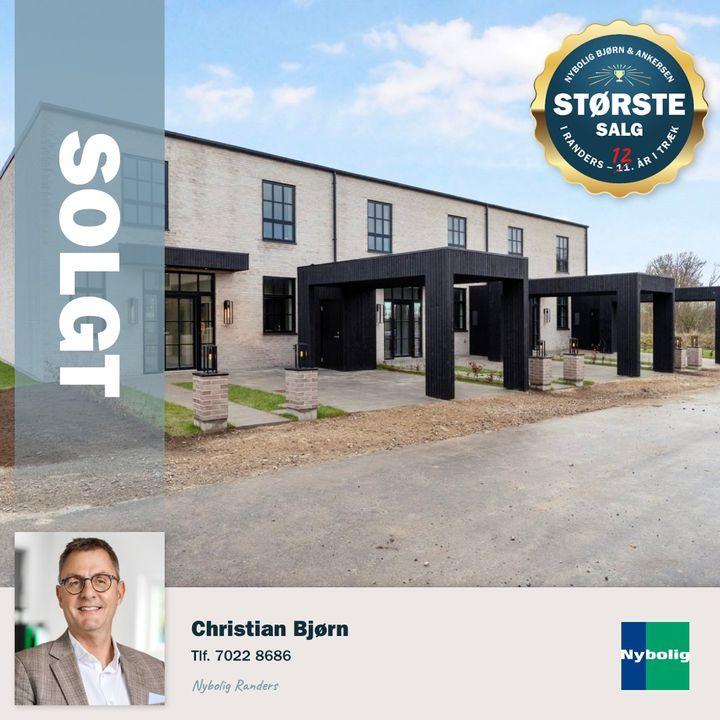 Nybolig Bjørn & Ankersen fejrer salg på Hefaistosvej i Randers