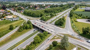 Nu begynder ombygningen af tilslutningsanlæg langs E45