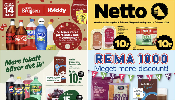 Spændende tilbud: Coca-Cola til 11 kr. og Matilde kakao til kun 9 kr.