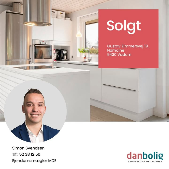 Danbolig Nørresundby fejrer salg på Gustav Zimmersvej med flere budgivere