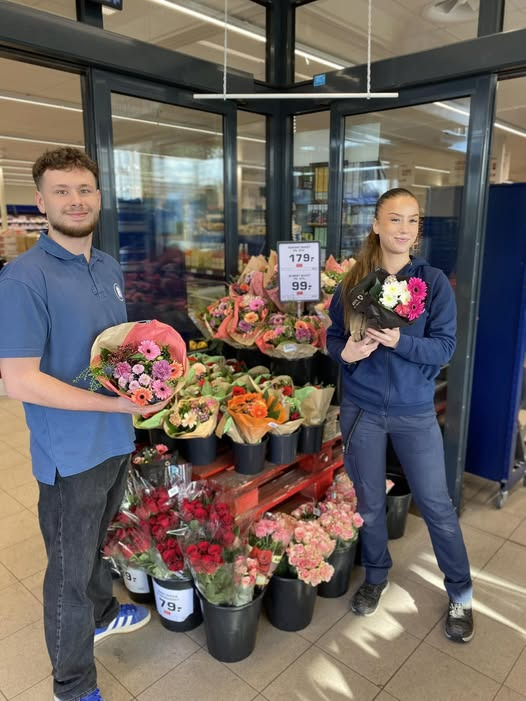 Rema 1000 Valbygårdsvej opfordrer kunder til at finde den perfekte buket til mors dag