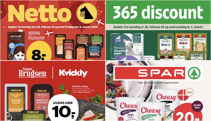 Lambi toiletpapir til 15 kr. og Pålækker pålæg til kun 10 kr. - se de lokale dagligvaretilbud