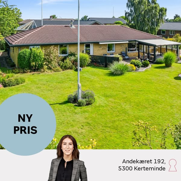 Home Kerteminde-Munkebo reducerer pris på attraktiv etplansvilla i Kerteminde