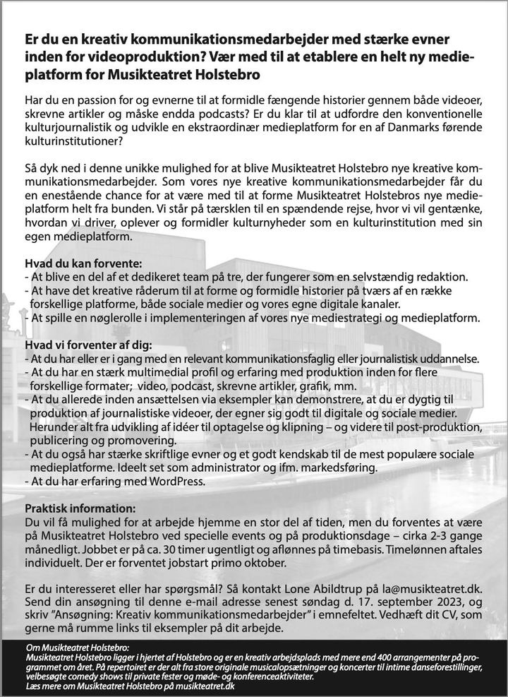 Hold dig ajour med dagens opdateringer fra Holstebro