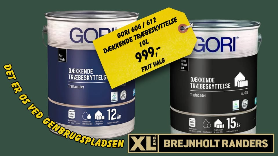 Xl-Byg Brejnholt Randers tilbyder Gori træbeskyttelse til tilbudspris i uge 30
