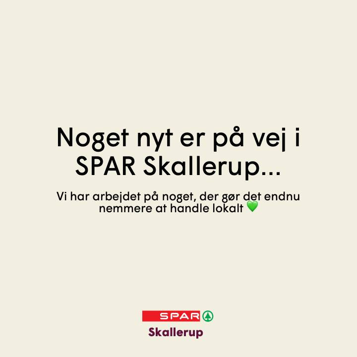 SPAR SKALLERUP A/S er gået online med afhentning eller levering