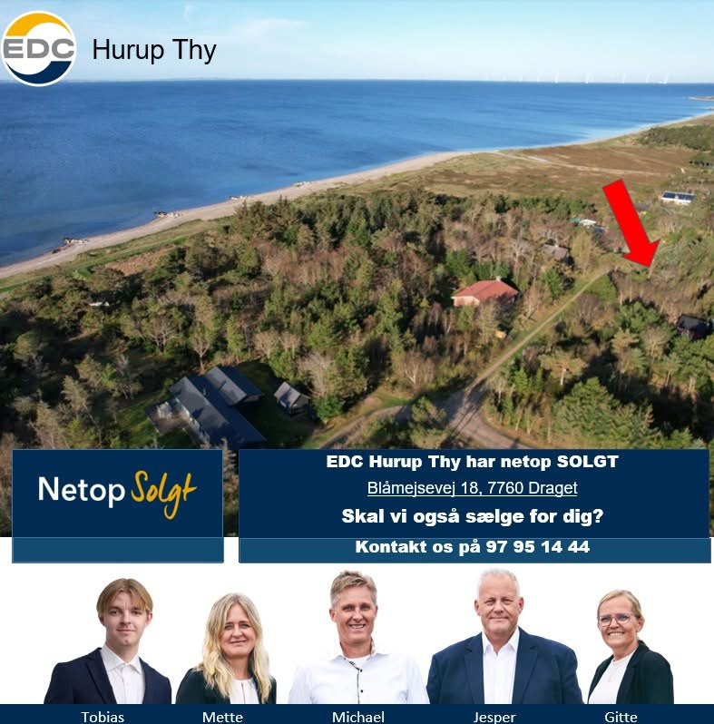 Sommerhusgrund solgt af EDC Hurup Thy: Tillykke til køber og sælger