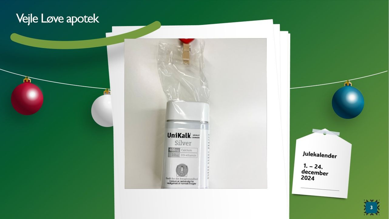 Vejle Løve Apotek forkæler kunderne med julekalender og gaver i december