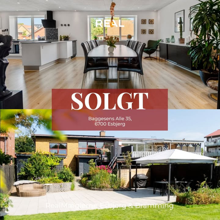 RealMæglerne Esbjerg og Bramming sælger bolig på Baggesens Alle 35