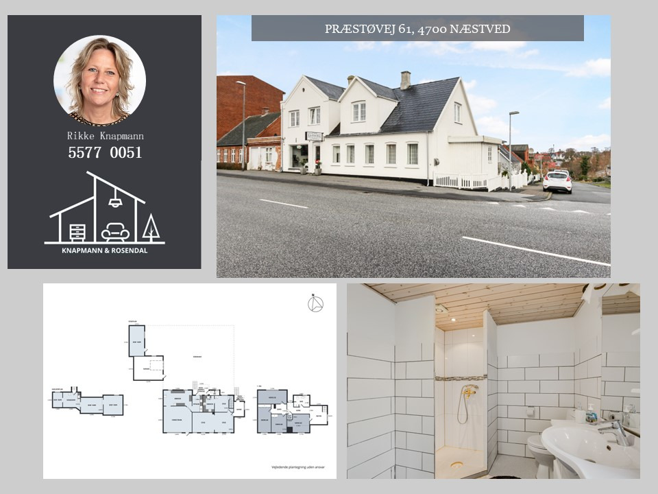 Centralt beliggende villa og butikslokale til salg hos Knapmann & Rosendal ApS