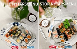 SushiMania står for din nytårsmenu: Smagfuld sushi til rimelige priser