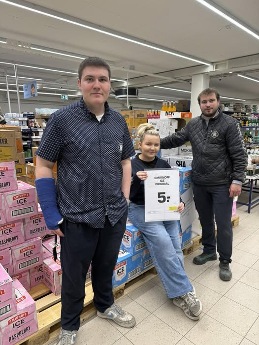 Rema 1000 Ringsted tilbyder ubegrænset køb af Smirnoff Ice og Breezer til 5 kr. stykket