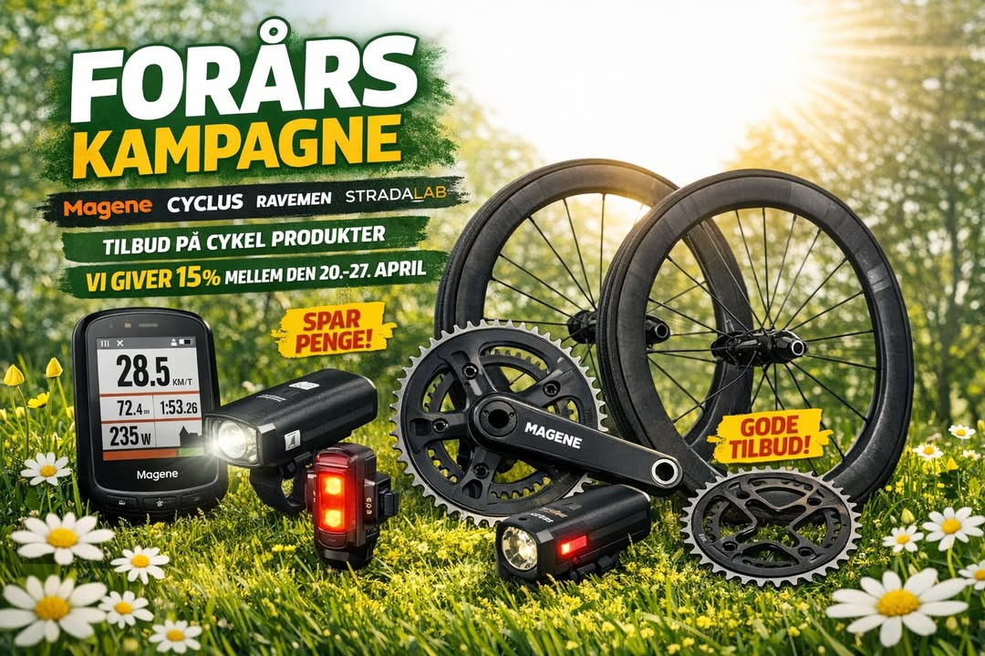 Sæby cykler lancerer forårskampagne med 15 % rabat på tilbehør fra populære mærker