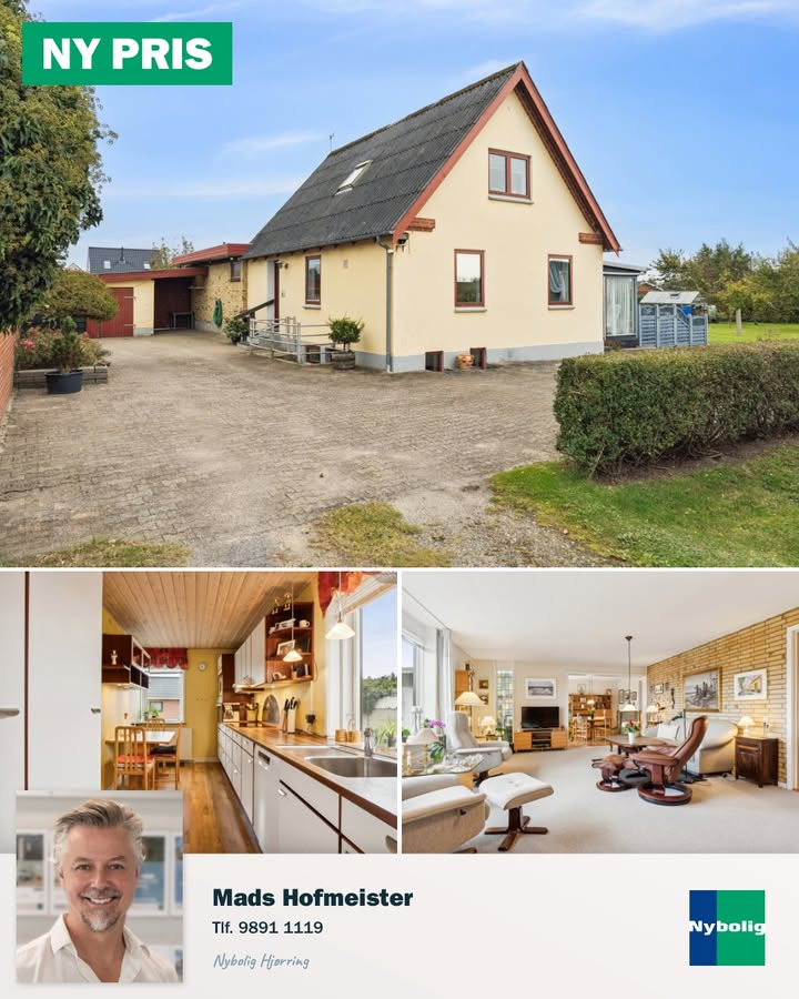 Nybolig Hjørring v/Morten Hove tilbyder prisnedsat familievenlig villa i Hjørring
