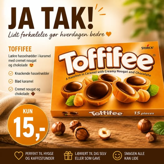 SPAR Skejby tilbyder Toffifee for 15 kr – bestil via Facebook-kommentarer