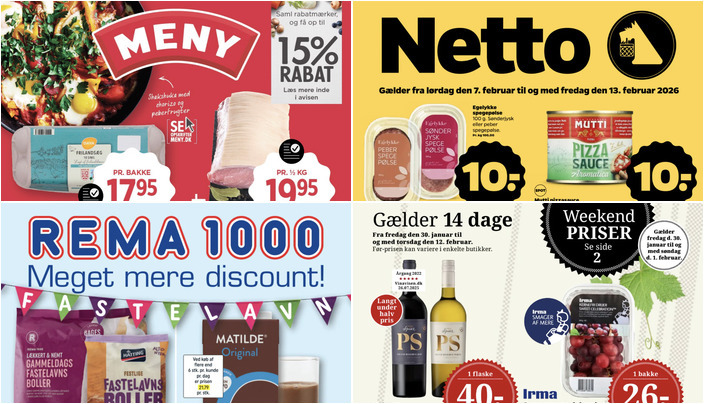 Spier PS vin til 40 kr. og flæskesteg af dansk gris til 19,95 kr. - se ugens lokale tilbud