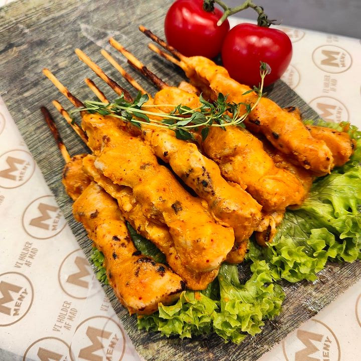 Meny Hjerting: Skarpt tilbud på små kyllingspyd - kun 39,95 pr. pakke! Afhentes i dag