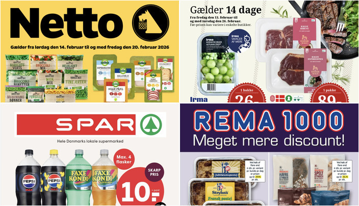 Super tilbud på Haribo slikposer til 11 kr. og Nordthy tun til en femmer