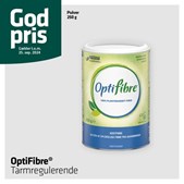 Vejlby Apotek tilbyder god pris på tarmregulerende kostfibre fra OptiFibre