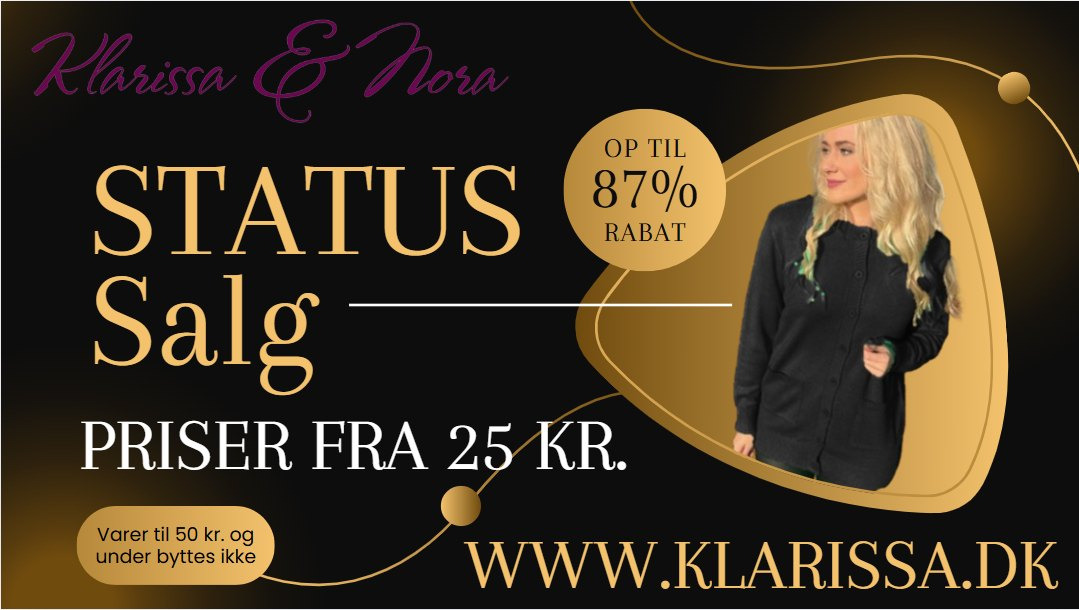 Klarissa & Nora lancerer udsalg med priser fra 25 kr. i str. 36-58