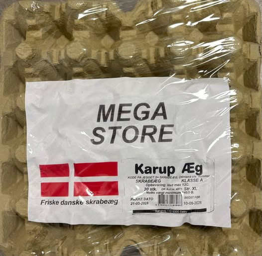 SPAR Visse sælger bakker med 20 Karup æg til 49,95 kr.