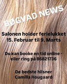 Bøgvad holder ferielukket: Book tid til dit hår inden februar 15