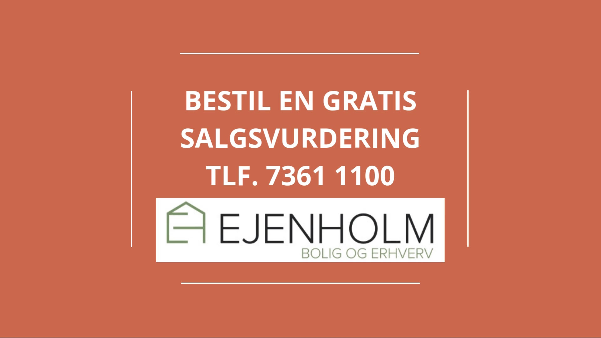 Nyt fra EJENHOLM BOLIG & ERHVERV